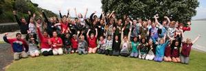 The 55 students from throughout Northland who gathered recently for the 2011 Northland Regional Council Youth Summit in Whangarei.